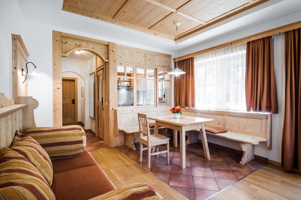 The living area Hotel Mareo Dolomites