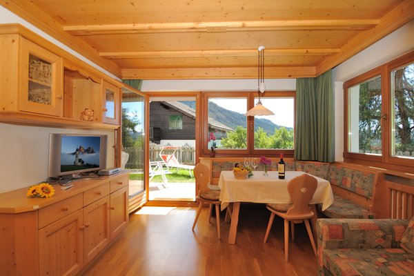 La zona giorno Appartamenti Villa Nussbaumer
