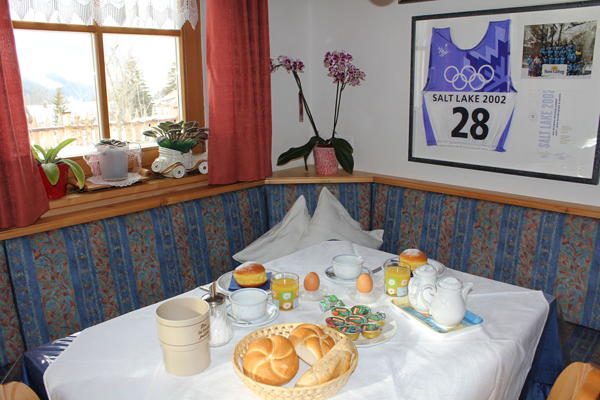Das Frühstück Bed & Breakfast Ciasa Brüscia