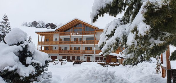 Foto esterno in inverno Ciasa ChiVai
