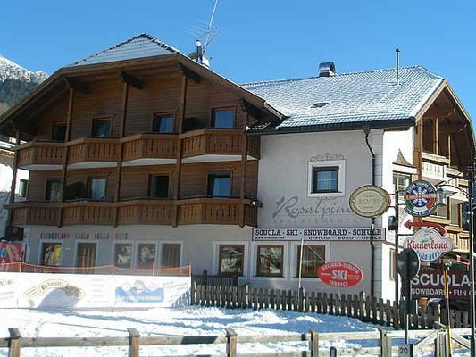 Foto Außenansicht Ferienwohnungen Ciasa Rosalpina