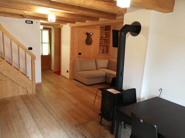 La zona giorno Casa vacanze Tabià Su'n Coi