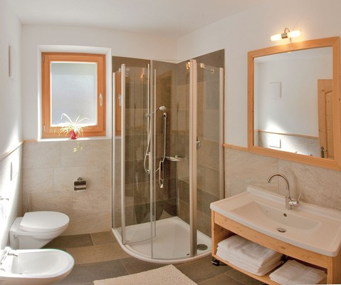Foto del bagno Appartamenti in agriturismo Felderhof