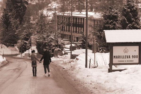 Foto esterno in inverno Lago Rotondo