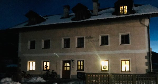 Foto esterno in inverno Villa Mozart