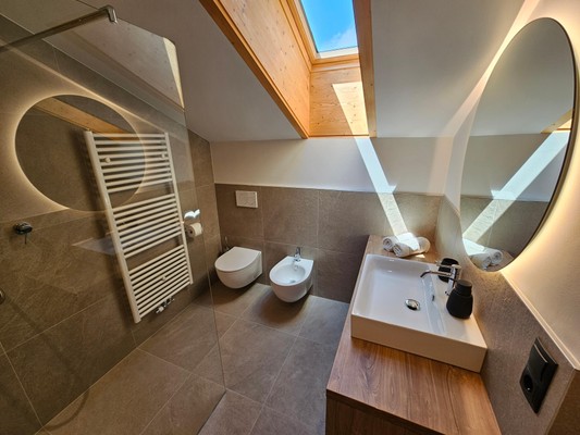 Foto del bagno Appartamenti Kranebitt