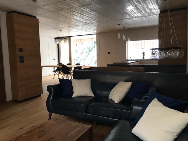 Der Wohnraum Ferienwohnungen Chalet Coeur des Dolomites