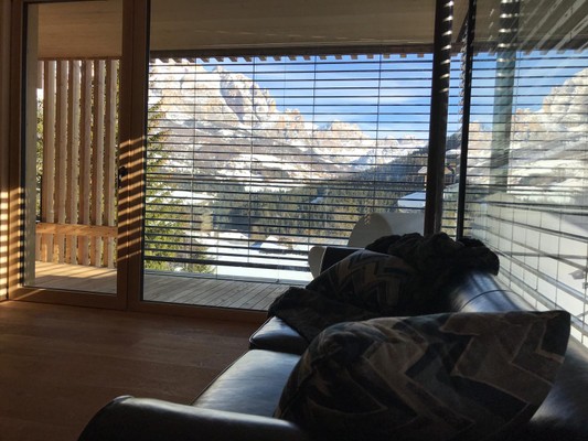 La zona giorno Appartamenti Chalet Coeur des Dolomites