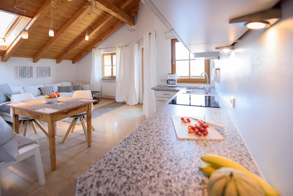 La zona giorno Appartamenti in agriturismo La Vinea