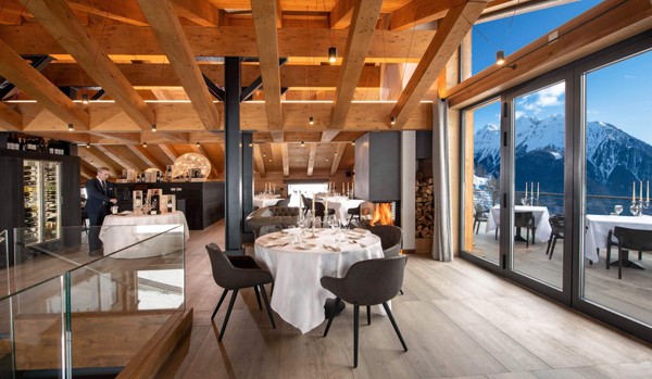 Il ristorante Courmayeur (Monte Bianco) Le Massif