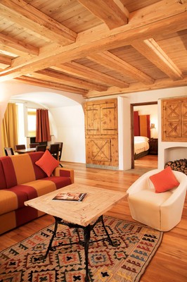 Der Wohnraum Saint Hubertus Resort