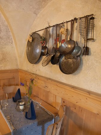 The restaurant San Vigilio / St. Vigil Osteria Plazores - rustic sleep