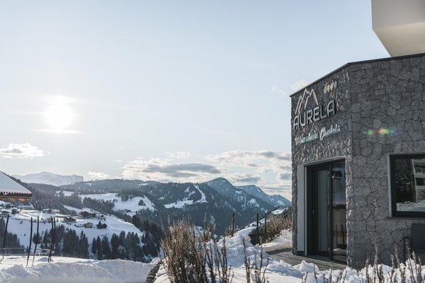 Photo exteriors in winter Aurela Mountain Chalets