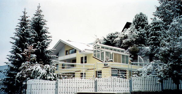Foto esterno in inverno Villa Fussel