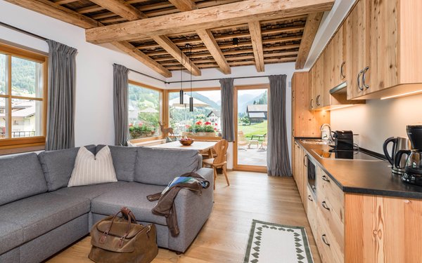 La zona giorno Chalet Sophia - Appartamenti 4 soli