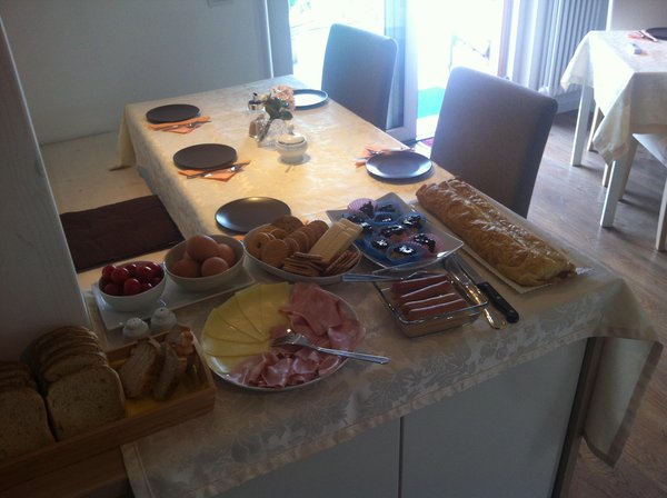 The breakfast Bed and Breakfast Aria d'Argento
