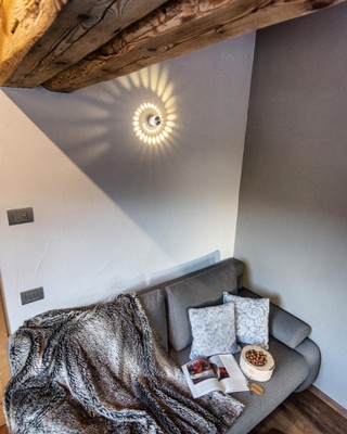 La zona giorno Bed & Breakfast Casa de Fiemme