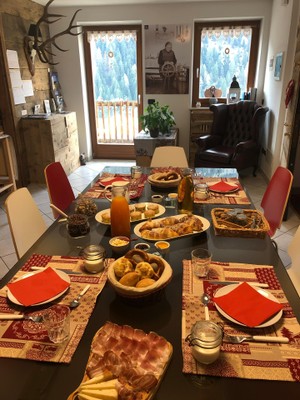La colazione Bed & Breakfast Atmosphere di Montagna