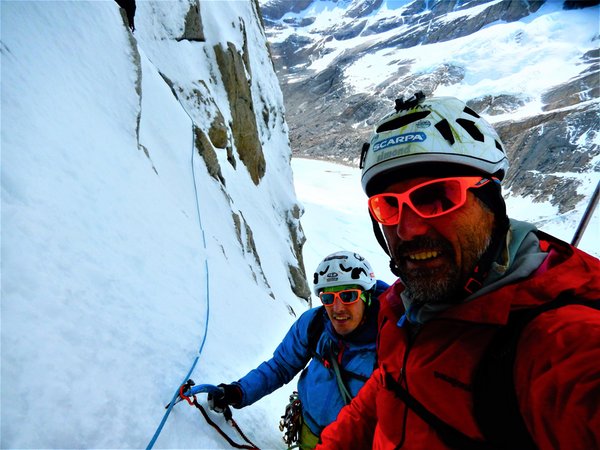 Foto invernale di presentazione Guida alpina Marcello Cominetti