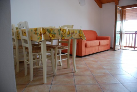 La zona giorno Appartamenti Maso Anna