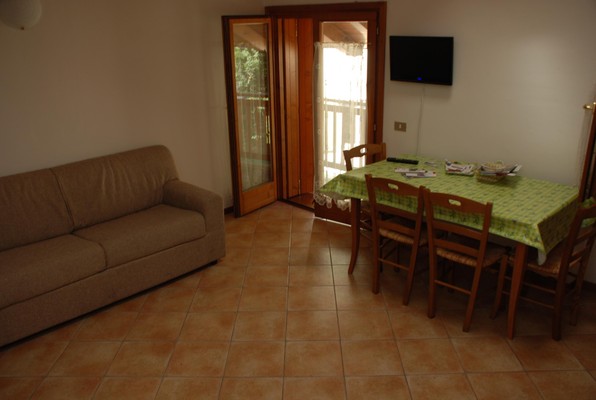 La zona giorno Appartamenti Maso Anna