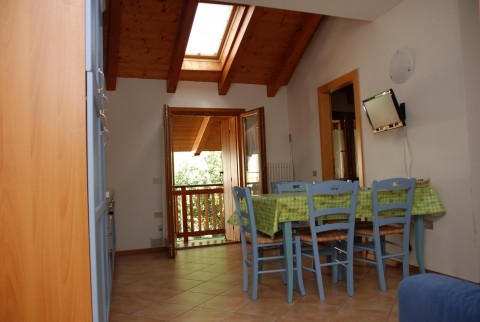 La zona giorno Appartamenti Maso Anna