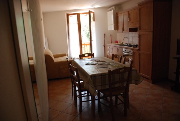 La zona giorno Appartamenti Maso Anna