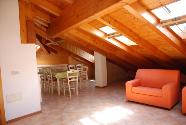 La zona giorno Appartamenti Maso Anna