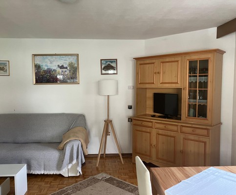 Der Wohnraum Ferienwohnung Ciasa la pesc