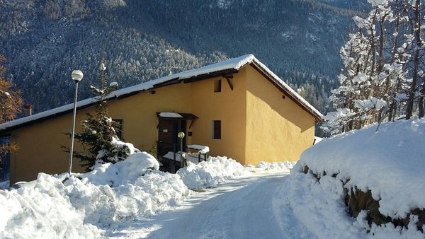 Foto esterno in inverno Casa Ciclamino Val di Sole