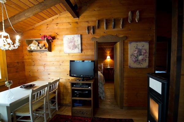 La zona giorno Appartamenti Chalet Orse e Rose