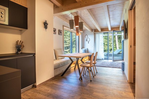 La zona giorno Montanara Chalet