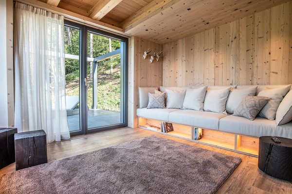 La zona giorno Montanara Chalet