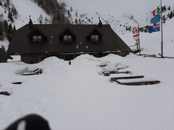 Winter presentation photo Mountain hut Pietro Fabiani