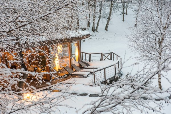 Foto esterno in inverno Saalerwirt