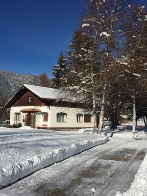 Foto invernale di presentazione Appartamenti Villa Soreghina