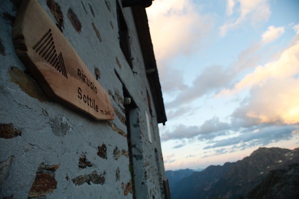 Foto Außenansicht Berghütte mit Zimmern Sottile
