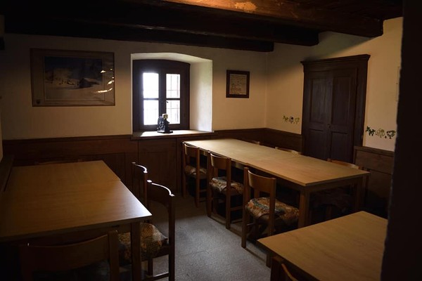 Die Gemeinschaftsräume Berghütte mit Zimmern Sottile