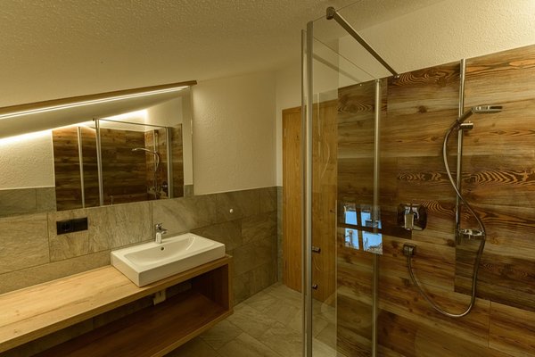 Foto del bagno Appartamenti in agriturismo Mooserhof