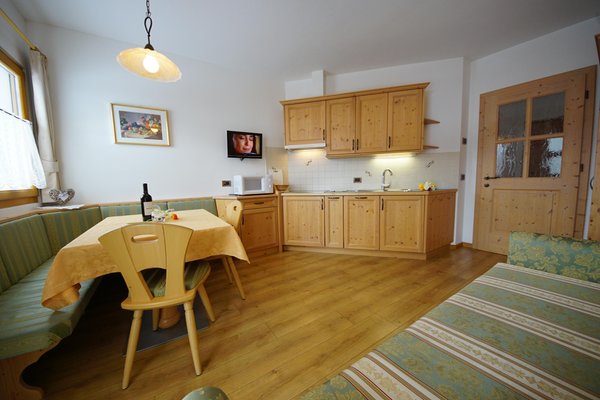 La zona giorno Residence Ciasa dl Mone