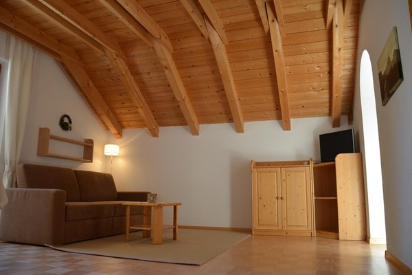 La zona giorno Appartamenti in agriturismo App. Maurerhof