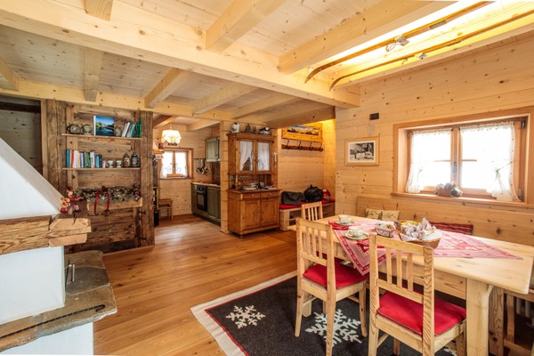 Der Wohnraum Ferienwohnungen Gli Chalet di Rutte