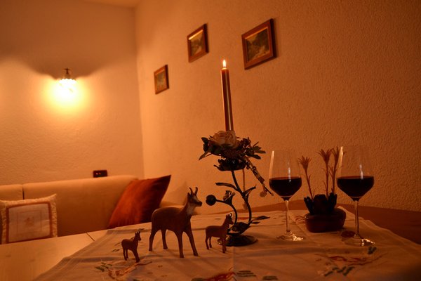La zona giorno B&B + Appartamenti Ciesa La Vèrda