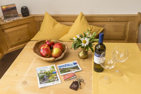 The living area Farmhouse apartments Unterguggenberghof