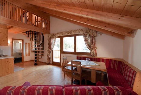 Der Wohnraum Ferienwohnungen L'Grof / Al Conte