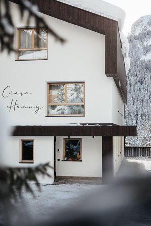 Foto Außenansicht im Winter Ciasa Hanny