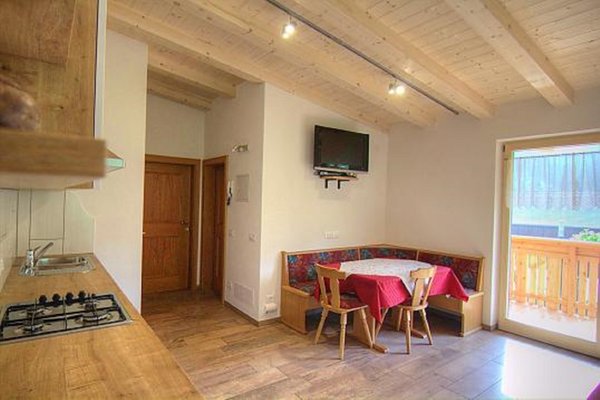 La zona giorno Appartamenti in agriturismo Planhof
