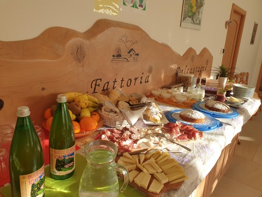 La colazione Pensione in agriturismo Dalcastagnè
