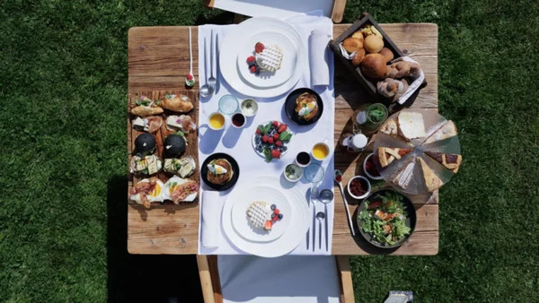 Das Frühstück B&B auf dem Bauernhof Berry House