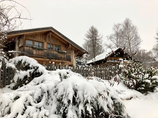 Foto esterno Appartamento in baita Mandrett